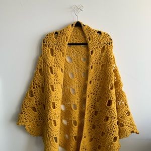 Marigold Hand Crafted Shawl